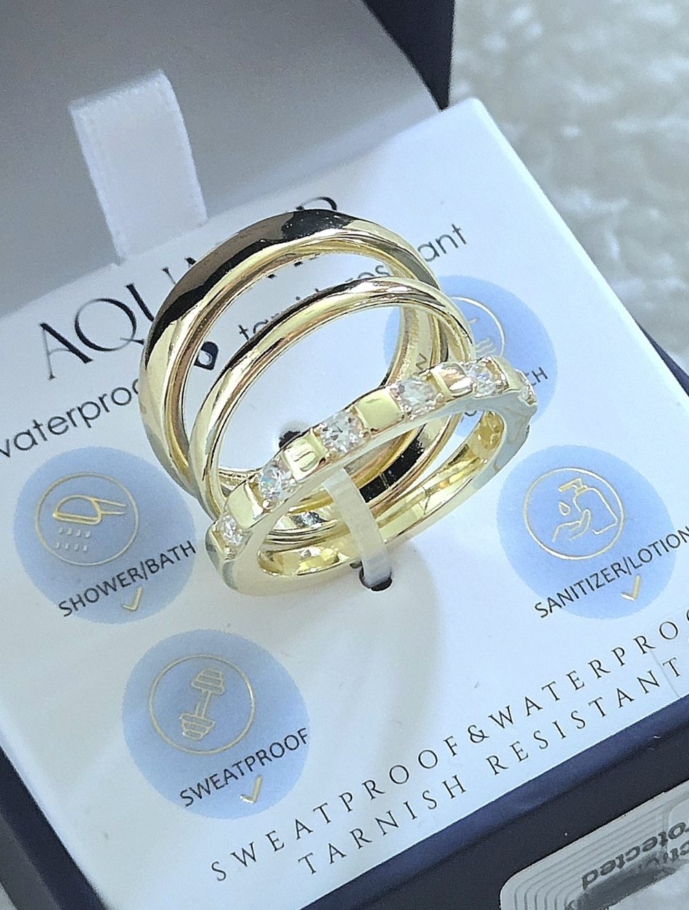 Aquamir Waterproof Triple3️⃣ Ring💍 Set - NIB - Picture 15 of 16